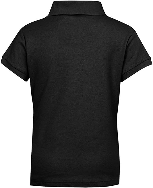 Girls Short Sleeve Pique Polo Shirt