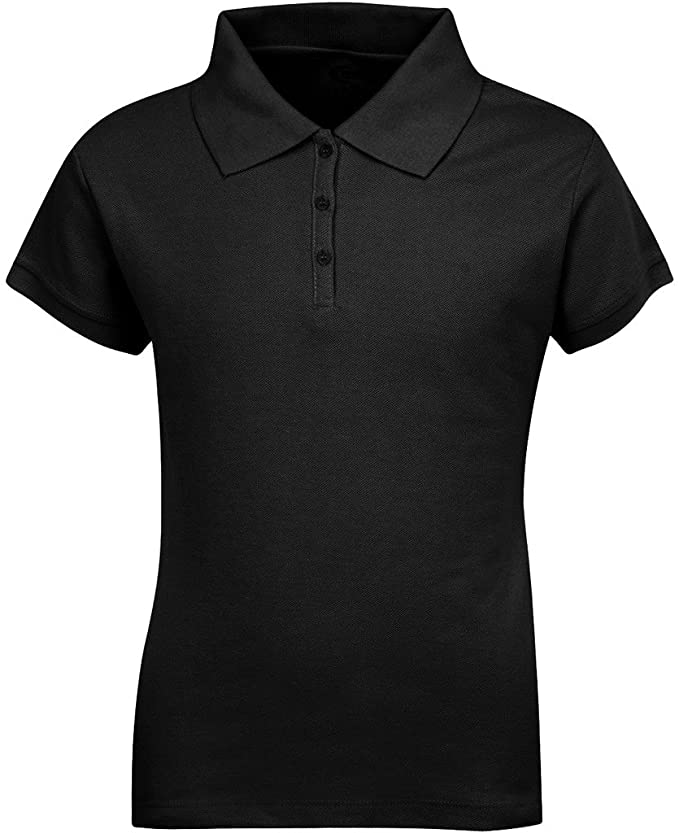 Girls Short Sleeve Pique Polo Shirt
