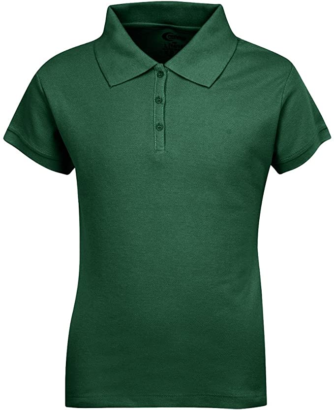 Girls Short Sleeve Pique Polo Shirt
