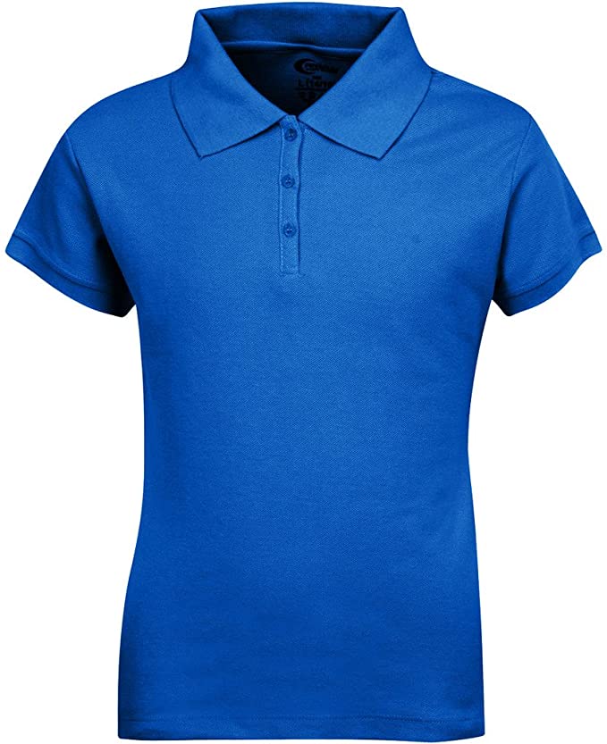 Girls Short Sleeve Pique Polo Shirt