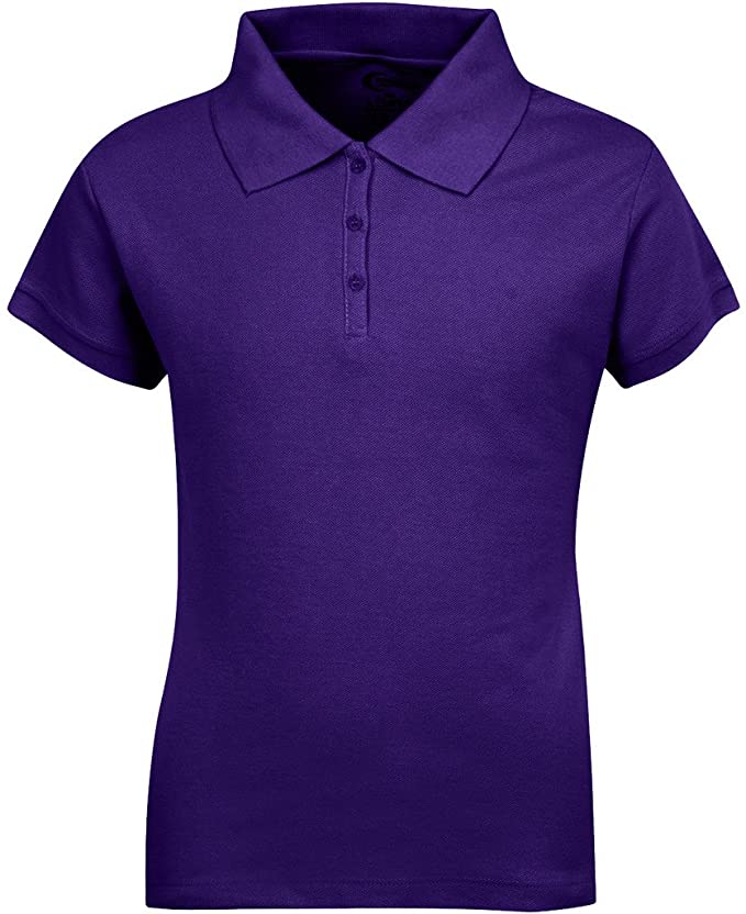 Girls Short Sleeve Pique Polo Shirt